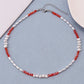 Simple Bohemian Pearl Necklace Stainless Steel Niche Design Glass Crystal Beads Beaded Clavicle Chain