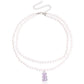 Jewelry ins double baroque imitation pearl color bear pendant necklace female choker