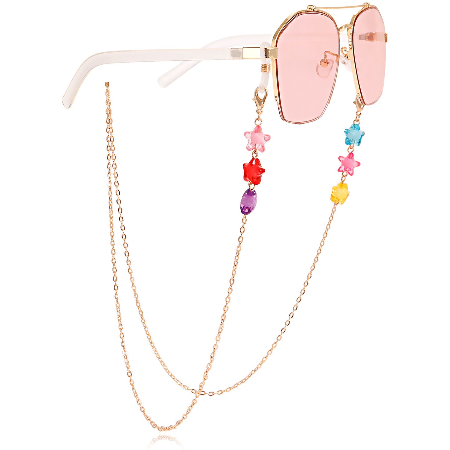 Glasses chain mask hanging chain simple colorful glasses hanging chain fashion sunglasses hanging chain