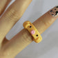 Jewelry simple octopus bear animal resin ring candy color cartoon three-dimensional ring