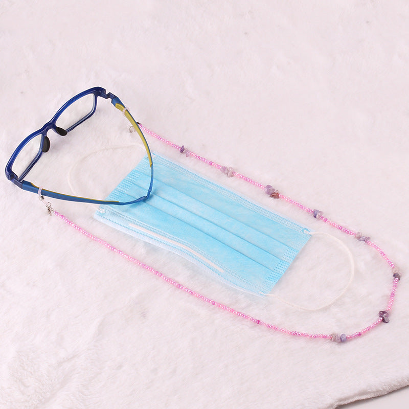 Fashion bead glasses chain hanging neck mask rope simple personality bracelet anti-lost multi-purpose