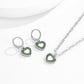 Jewelry Painting Nectarine Heart Metal Cross Chain Necklace Simple Temperament Clavicle Pastoral Necklace Female