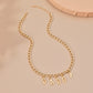 diy simple handmade alloy English word letter necklace hip-hop couple pendant short chain men and women