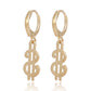 Jewelry ins multi-element red cherry hexagram love earrings female earrings high-end niche