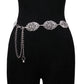Atmospheric Hollow Leaf Decorative Belt Thin Waist Chain Ladies Decorative Metal Waist Chain Thin Dress Accessories