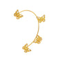 Mori Super Fairy Diamond Butterfly Ear Hanging Earbone Clip Fashion Temperament Niche Design No Pierced Ear Clip Versatile Earrings