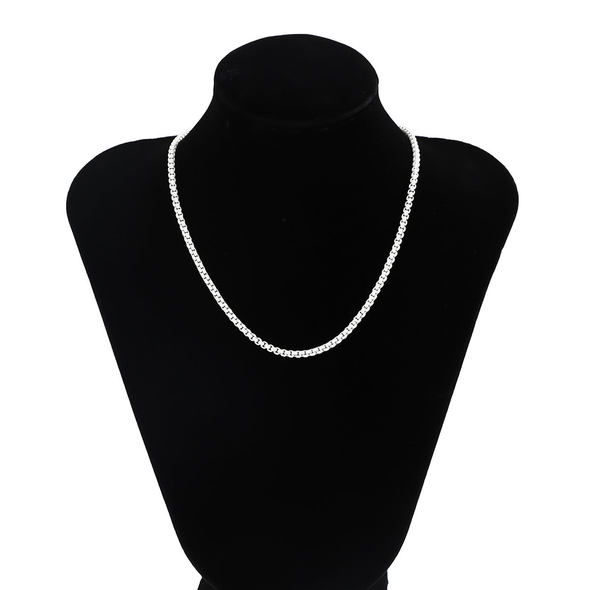 Jewelry Simple Geometric Handmade Versatile Necklace Punk Sweet Cool Color Single Layer Chain Necklace Female