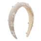F4925 Simple Small Fresh Fashion Geometric Headband Candy Color Rhinestone Sponge Fabric Flower Headband