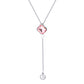 Simple and cold zircon pendant necklace fashion five-pointed star key cat clavicle chain niche design