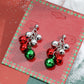 Christmas series earrings cartoon cute dripping oil simulation snow elk earrings autumn and winter