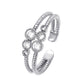 Ins cold zircon opening love ring super fairy fashion star letter hollow index finger ring net red