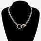 Necklace Jewelry Punk Retro Acrylic Thick Chain Necklace Fashion Versatile Bead Clavicle Chain