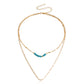 Jewelry Fashion Double Layer Necklace Sweater Chain Women's Trendy Cool Indifferent Niche Versatile Design Sense Necklace