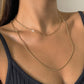 Jewelry Hip Hop Punk Geometric Metal Chain Necklace Retro Trend Ball Chain Clavicle Necklace