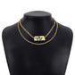 N146 Jewelry Double Layered Wearing Personality Snake Element Necklace Exaggerated Hip Hop Punk Necklace