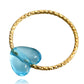 Explosive style ins retro color love circle ring female simple all-match boudoir honey friendship ring