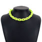 N932 Exaggerated Punk Hip Hop Resin Necklace Alloy Acrylic Retro Thick Chain Clavicle Chain Female