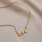 Explosive Angel Number 111999 Stainless Steel Cut Necklace Number Titanium Steel Real Gold Pendant