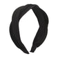 F3896 Fashion wide-brimmed hair accessories trend temperament simple cross non-slip solid color fabric headband