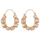E1719 retro old geometric exaggerated earrings women colored diamond personality irregular rhinestone light luxury earrings