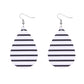Jewelry Leopard Combination Leather Earrings Female Valentine's Day Fashion PU Earrings
