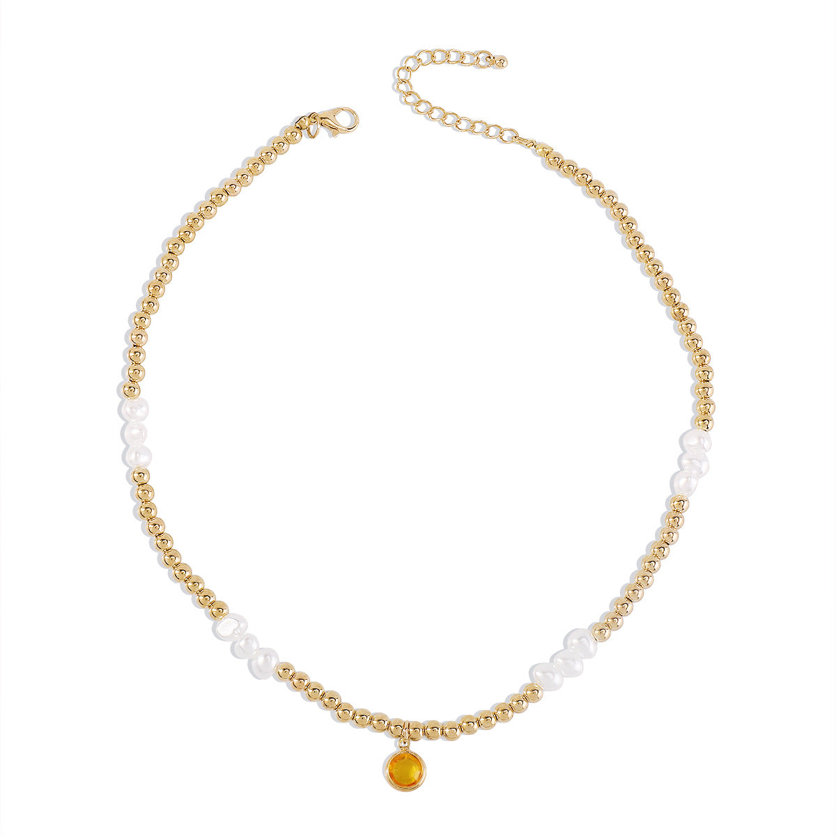 N154 Bohemian Ethnic Necklace CCB Beaded Leisure Vacation Necklace Simple Fashion Necklace Women