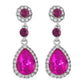 E1132 Fashion Retro Rhinestone Geometric Earrings Women's Palace Light Luxury Niche Simple Medieval Earrings