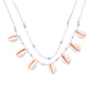 Jewelry exaggerated natural shell pendant necklace femininity multi-layer rice beads handmade chain necklace