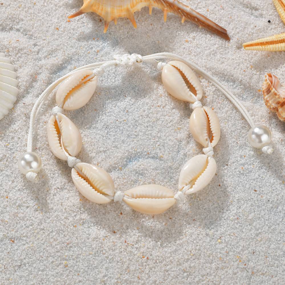 Jewelry Personality Creative Hawaii Love Casual Hand Decoration Seashell Jewelry Braided Bracelet