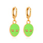 Ins cute drop earrings colorful alien flowers mushroom gossip earrings simple earrings