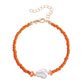 Jewelry ins small color hand-woven rice beads imitation pearl beaded bracelet for women