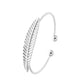 Ins fashion trend all-match leaf bracelet simple opening leaf bracelet jewelry