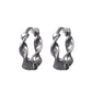 Ins wavy twist earrings female fashion temperament matte irregular geometric earrings simple net red earrings