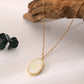 Niche Design Sense Personality Fashion Irregular Ellipse Resin Sun DIY Handmade Necklace