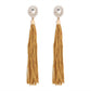 E1711 Ethnic Tassel Earrings Female Bohemian Leisure Vacation Earrings Exaggerated Retro Earrings