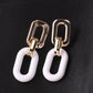 Jewelry Dongdaemun Element Resin Simple Earrings S925 Silver Needle Creative Temperament Earrings