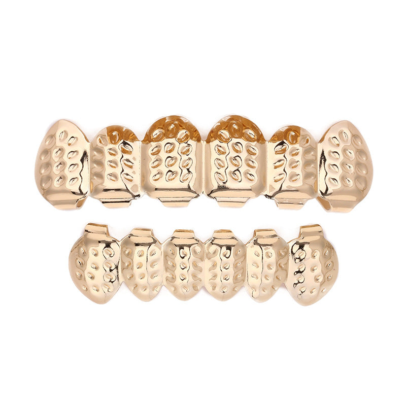 HIPHOP full diamond metal hip hop poker shape braces fashion trend rock denture jewelry