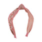 F4441 Small, fresh, sweet, age-reducing fashion headband knotted embroidery floral fabric simple net red headband