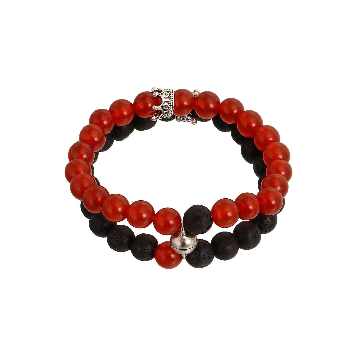 Jewelry Valentine's Day Magnet Beaded Bracelet Agate Volcanic Stone Couple Set Bracelet