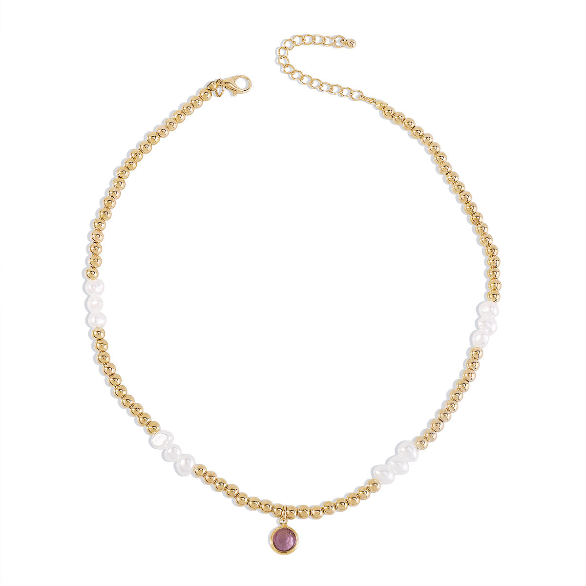 N154 Bohemian Ethnic Necklace CCB Beaded Leisure Vacation Necklace Simple Fashion Necklace Women