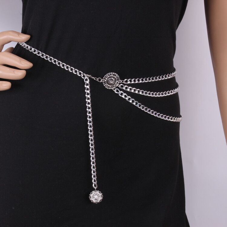 Jewelry Layered Metal Waist Chain Dress Belt Fashion Navel Chain Body Corset Body Chain