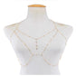 Fashion flash diamond bikini body chain sexy interesting chest chain jewelry female seaside vacation photo clothes accessories