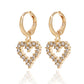 Jewelry ins hot girl geometric planet love pendant earrings female earrings high quality
