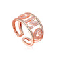 Ins cold zircon opening love ring super fairy fashion star letter hollow index finger ring net red