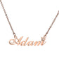 Simple name stainless steel necklace titanium steel custom diy necklace English letter lettering clavicle chain