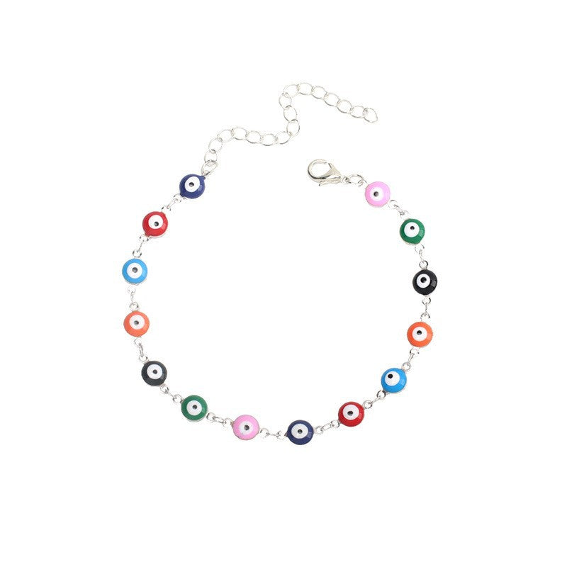 Devil Eye Bracelet Trend Candy Color Bracelet Necklace Jewelry