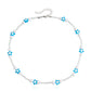 Jewelry bohemian colorful five-pointed star transparent rice bead choker necklace female ins
