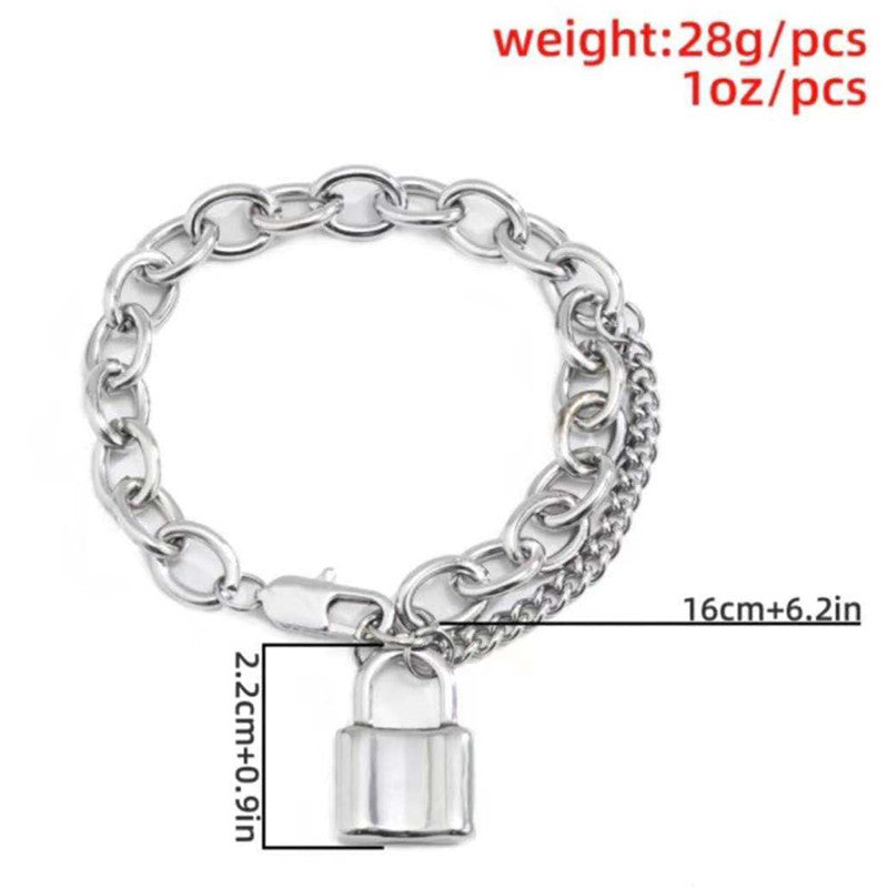 Steel Diablo Korean Net Bracelet Imprisonment Day Chain Bounce Di Titanium Bracelet Couple Black Love Cool Hip Hop