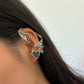 Jewelry Sweet Cool Flower Elf Earrings Female Personality Creative Snake Dragon Shape Animal Outline Earrings
