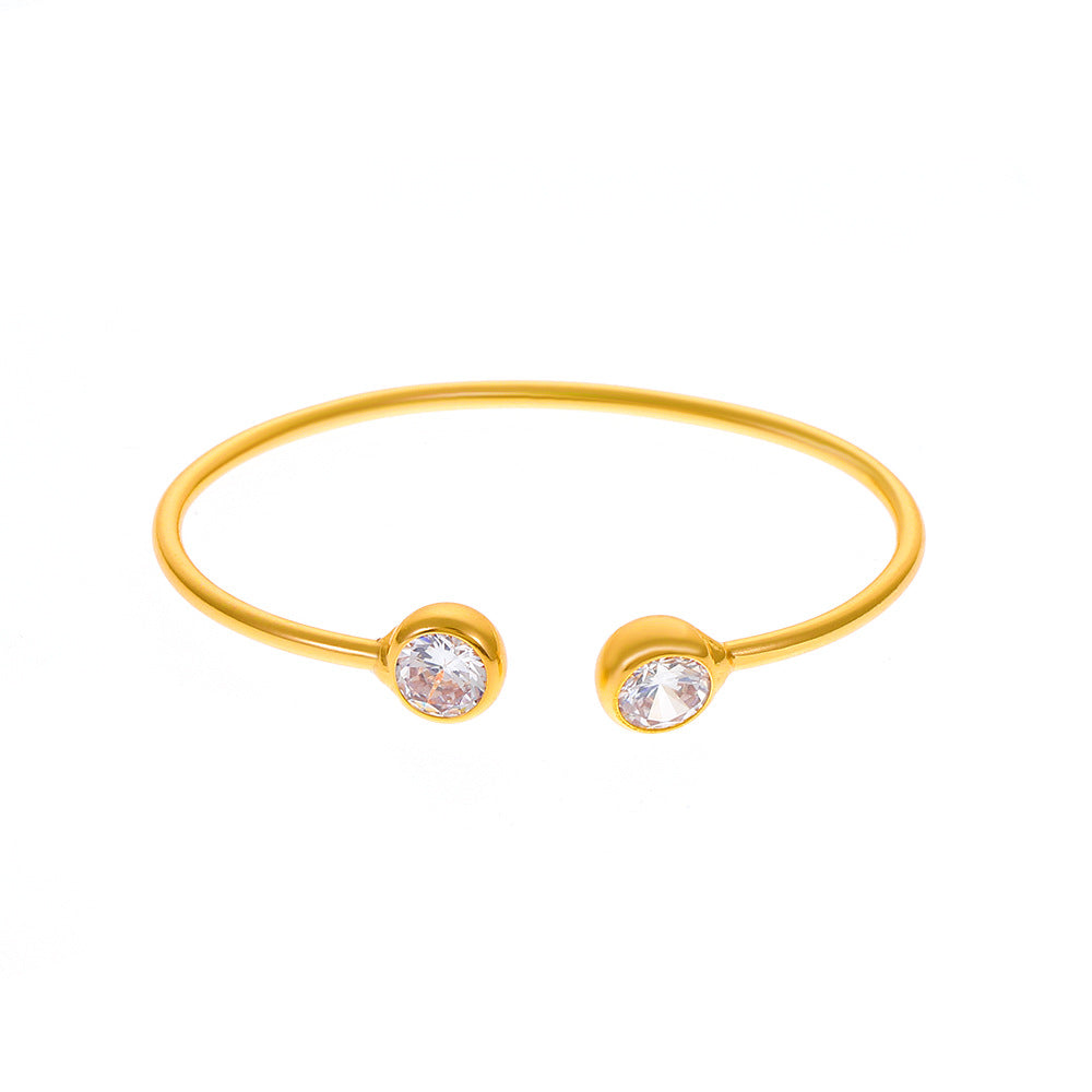 year zircon bracelet all match simple bracelet